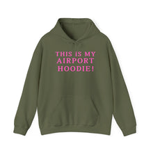 Load image into Gallery viewer, Green with Pink Letters  "Airport Hoodie"