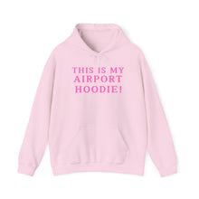 Load image into Gallery viewer, Green with Pink Letters  "Airport Hoodie"