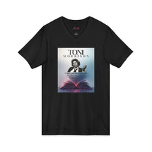 Load image into Gallery viewer, Toni Morrison portrait book art Tee | V-Neck T-Shirt