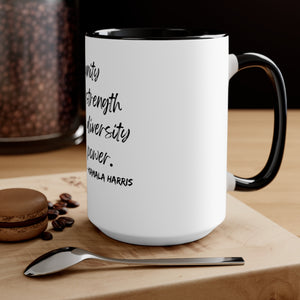 Kamala Harris Quote Blk Mug