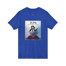 Load image into Gallery viewer, Toni Morrison portrait book art Tee | V-Neck T-Shirt