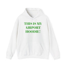 Load image into Gallery viewer, Pink with  Green Letters &quot;Airport Hoodie&quot;