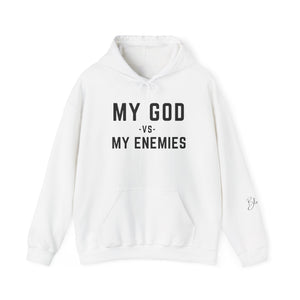 My God vs My Enemies Sweatshirt, Black Spiritual Strength Pullover,