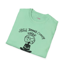 Load image into Gallery viewer, Black Girls Read and Change the World T-Shirt, National Reading Month