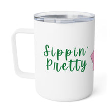 Load image into Gallery viewer, Sipping Pretty Insulated Coffee Mug, 10oz