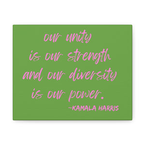 Kamala Harris Diversity Quote Wall Canvas