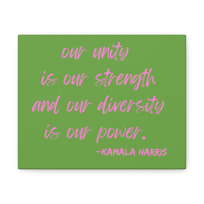 Kamala Harris Diversity Quote Wall Canvas