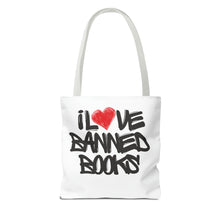 Load image into Gallery viewer, I Love Banned BooksTote Bag