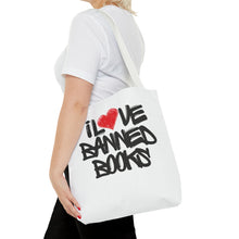 Load image into Gallery viewer, I Love Banned BooksTote Bag