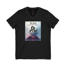 Load image into Gallery viewer, Toni Morrison portrait book art Tee | V-Neck T-Shirt
