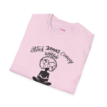 Load image into Gallery viewer, Black Girls Read and Change the World T-Shirt, National Reading Month