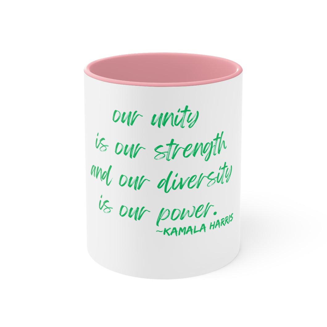 Kamala Harris Quote Pink Mug