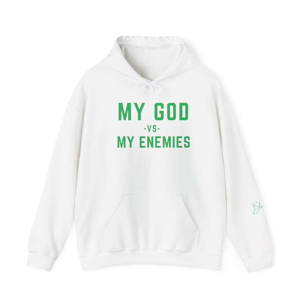 My God vs My Enemies Sweatshirt, Spiritual Strength Pullover,