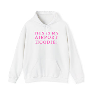 Green with Pink Letters  "Airport Hoodie"