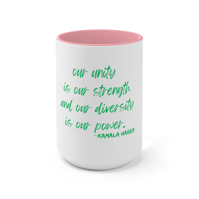 Kamala Harris Quote Pink Mug